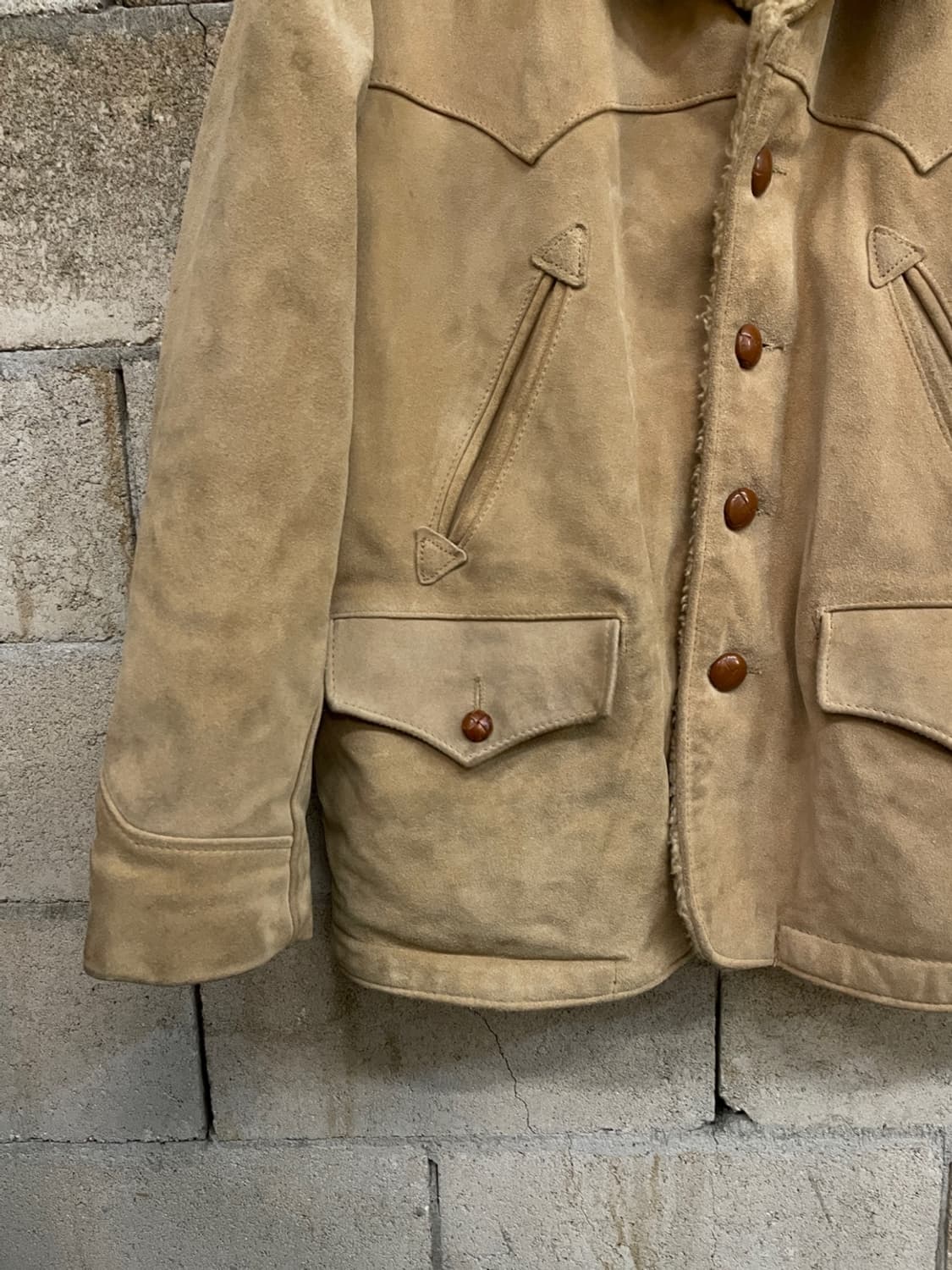 쇼트 웨스턴 무스탕 랜치 코트 상품이미지5