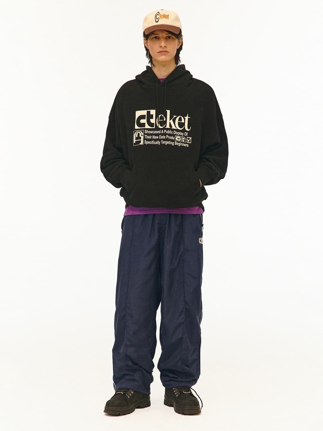 (M) 테켓 트랙팬츠 네이비 상품이미지5