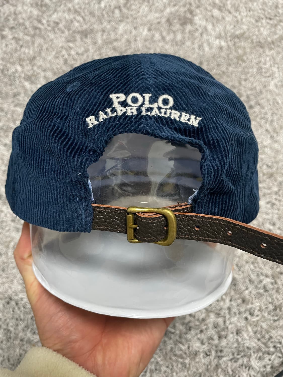 폴로Polo 컬러포니 네이비 코듀로이 캡 Free 상품이미지3