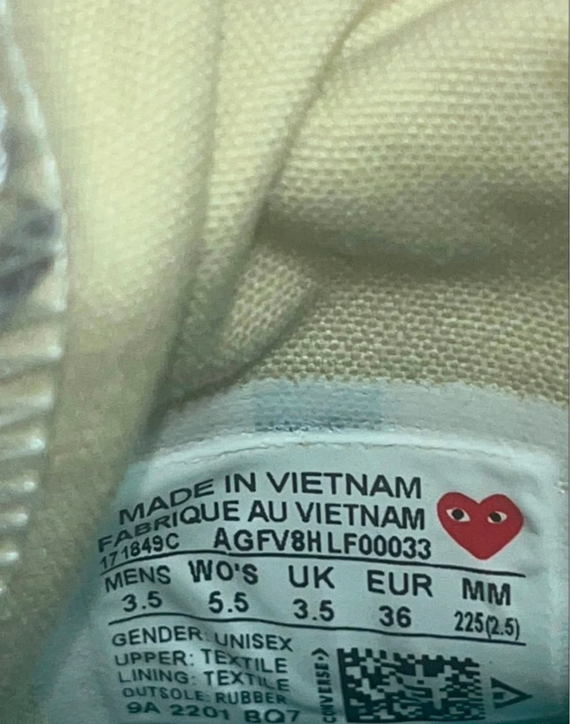 꼼데가르송 스니커즈225 상품이미지2