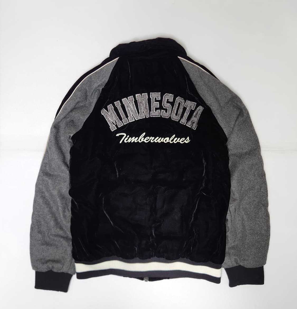 NBA 미네소타 팀버울브스 울 벨벳 바시티 자켓 M 상품이미지2