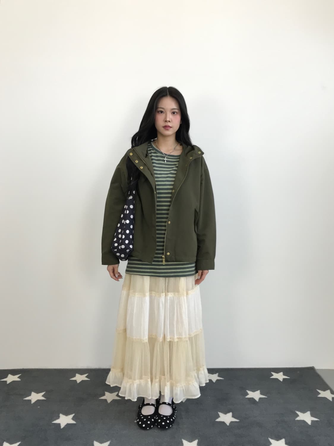 Jpn Poly Striped Long Sleeve T-Shirts 상품이미지2