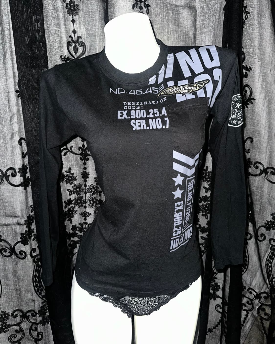 Rock chic black long sleeve 상품이미지2