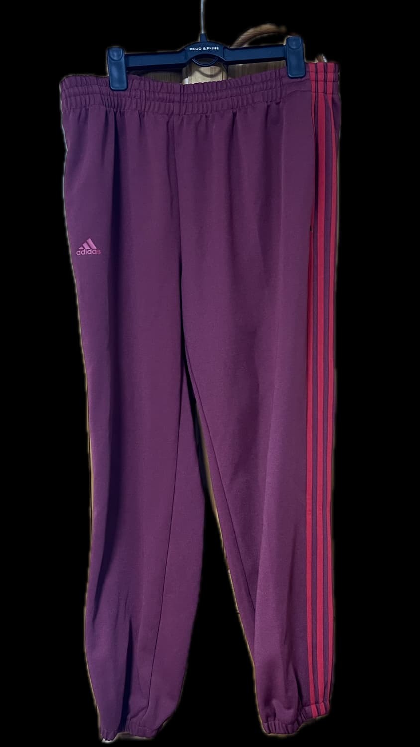 아디다스 3선 트레이닝 팬츠 와인 상품이미지2