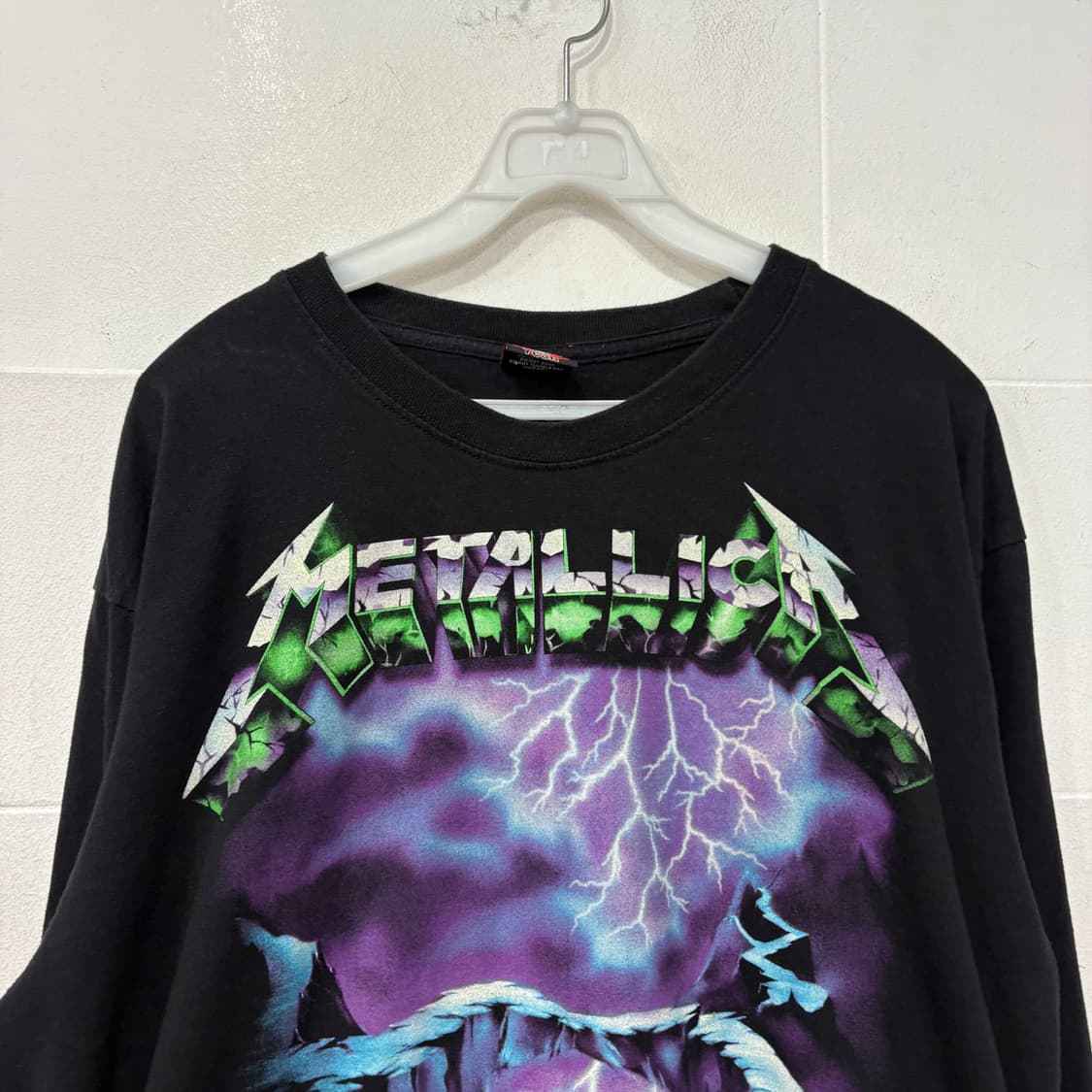 빈티지 메탈리카 프린팅 긴팔티 상품이미지2