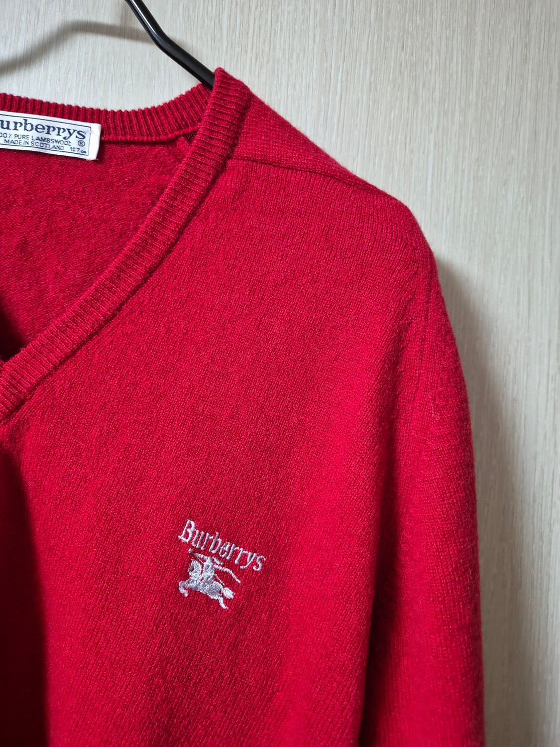 (정품) 버버리  루즈핏 퓨어 램스울 니트 스웨터  스코틀랜드 상품이미지5