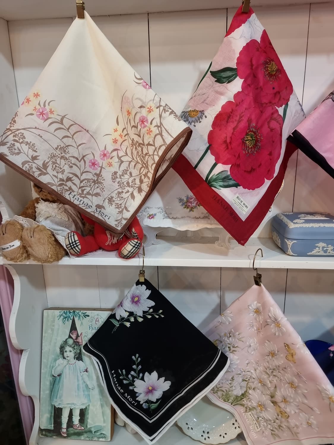 하나에모리 손수건8종일괄 플라워 패턴 스카프 상품이미지4