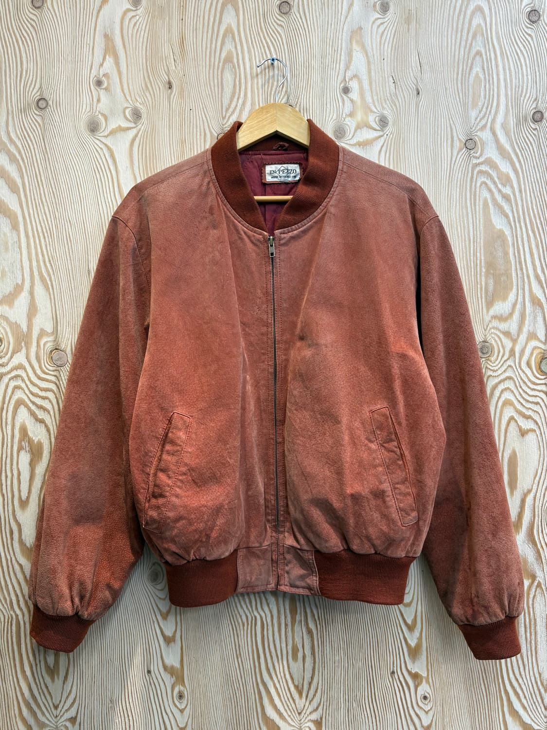 En Pezzo 빈티지 스웨이드 레더 봄버자켓 상품이미지1