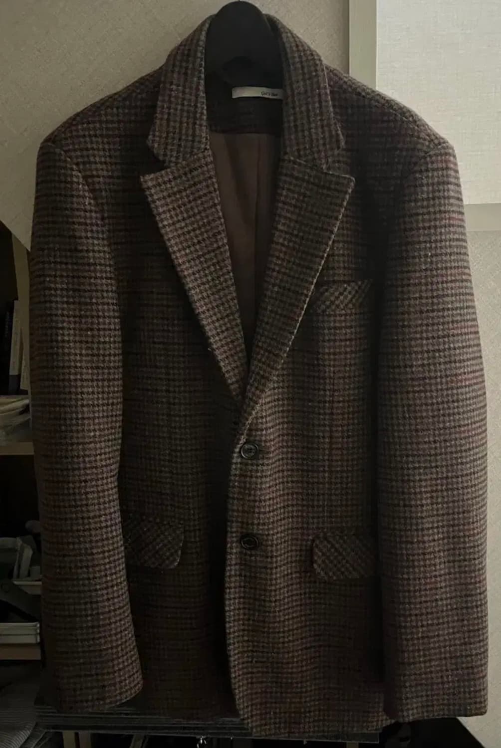 클래식 체크 블레이저 울자켓 상품이미지2