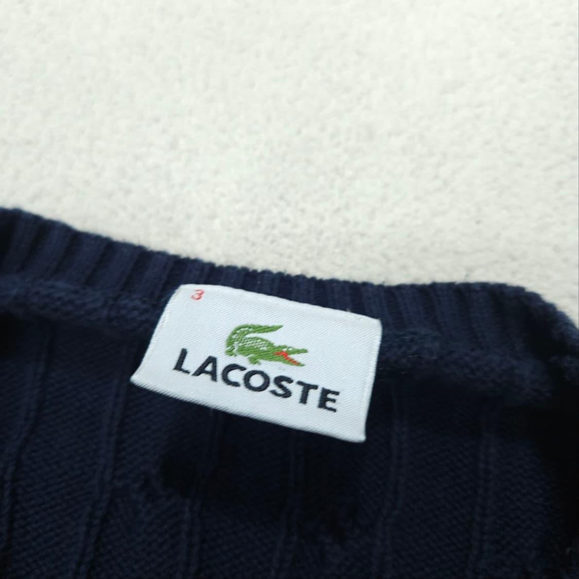 라코스테 케이블 니트 3 네이비 상품이미지2