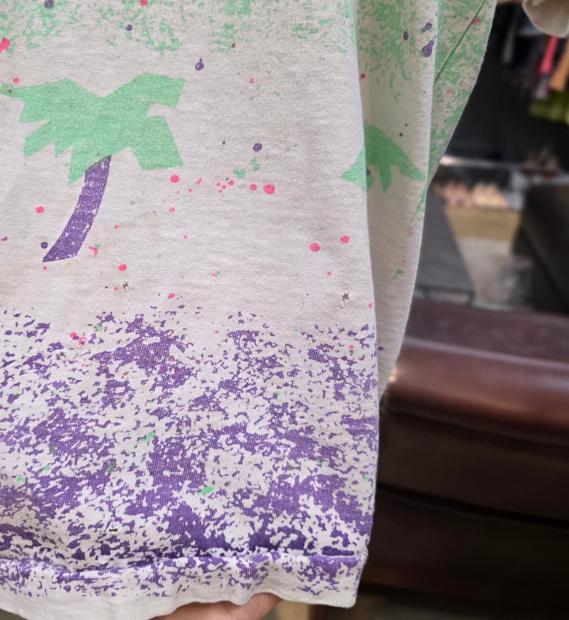 Fruit of the Loom USA 빈티지  팜트리 티셔츠 희소그래픽 상품이미지3