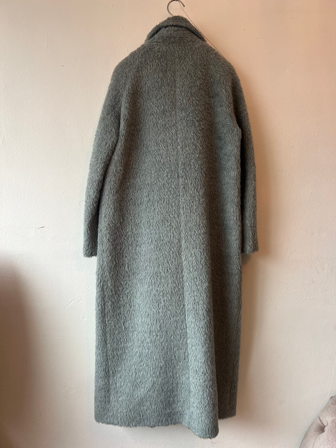 막스마라 여성 민트그린 고트퍼 롱코트 상품이미지3