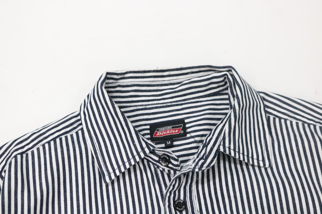 Dickies 디키즈 히코리 스트라이프 데님 포켓 워크 셔츠 (M) 상품이미지5