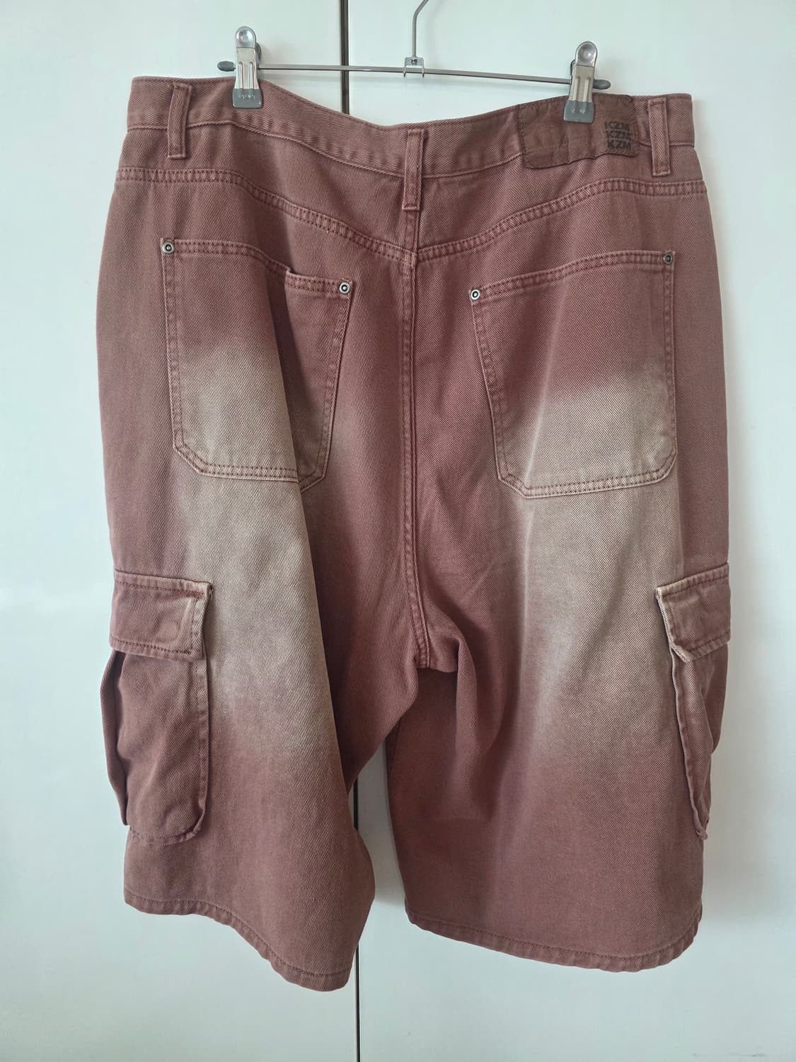 케이지엠 다잉데님 버뮤다 팬츠 핑크 상품이미지2