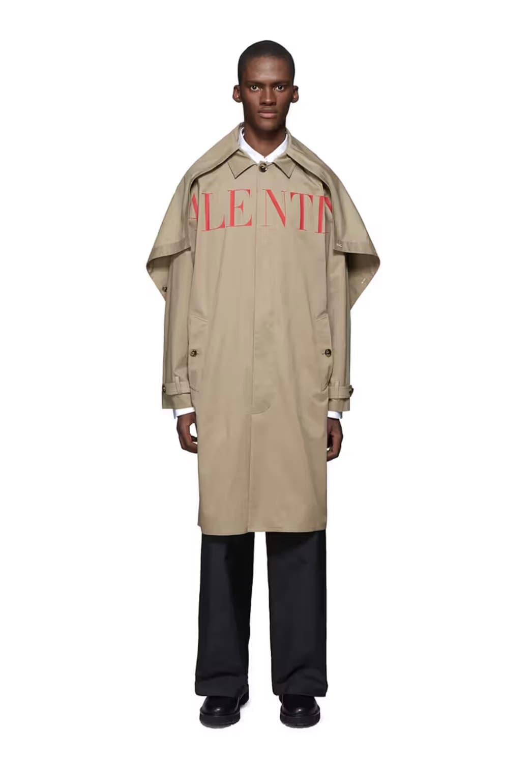발렌티노 남성 로고 트렌치 코트 (베이지 50/L, 신품급) 상품이미지1