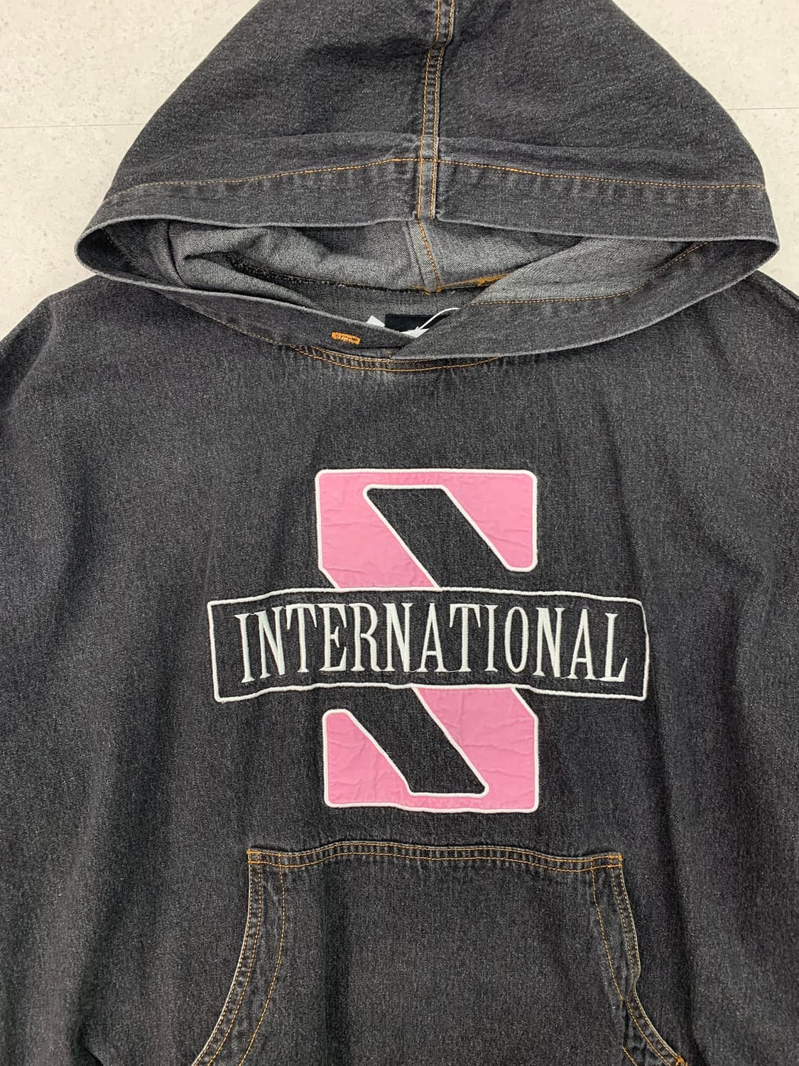 Stussy 스투시 인터네셔널 데님 후드 상품이미지4