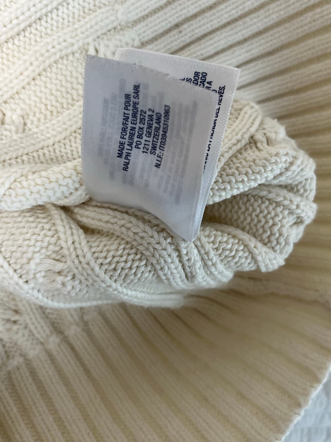 폴로랄프로렌 키즈 걸즈 아이보리 니트 후드집업 xl xs 상품이미지6