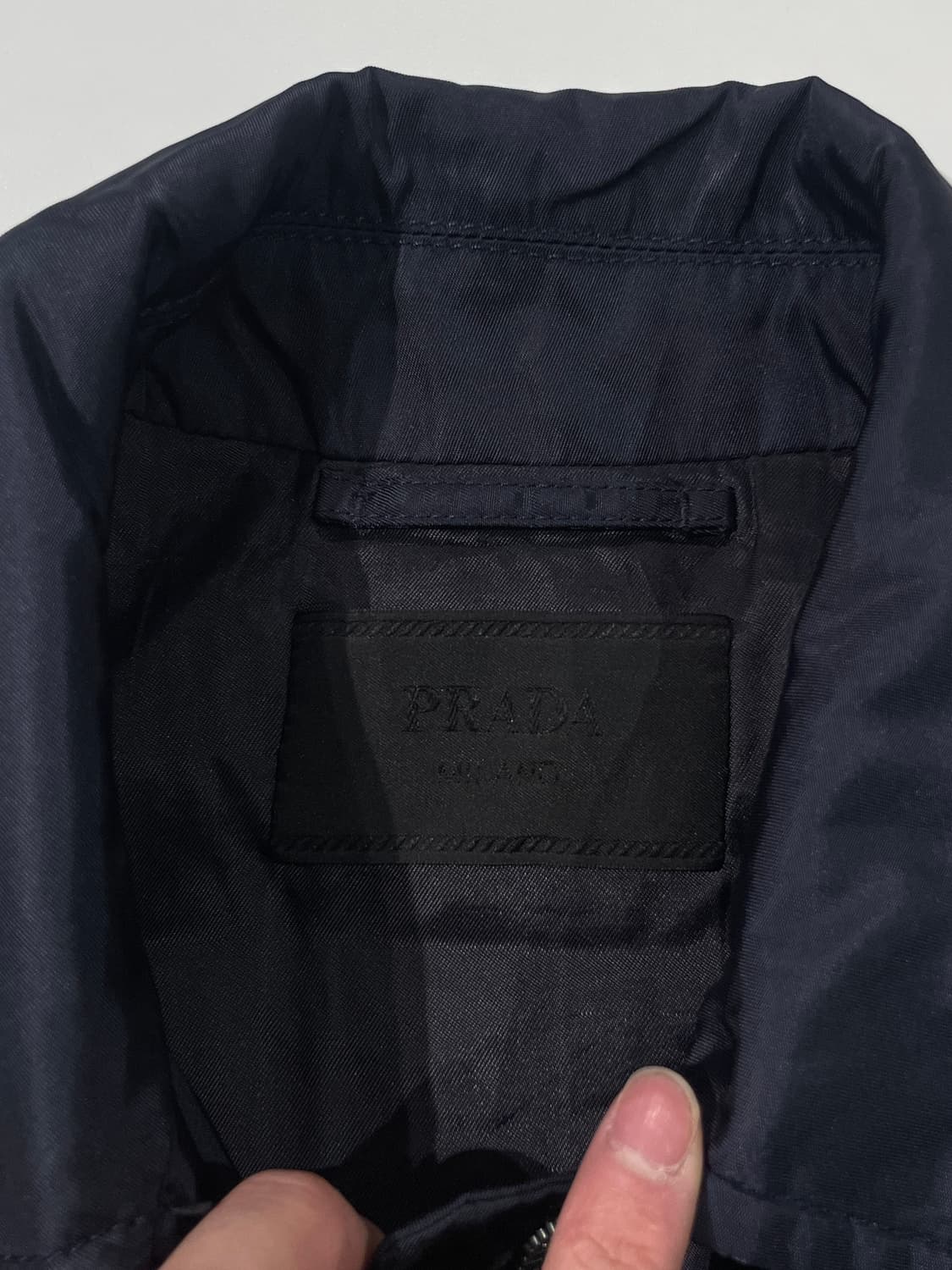 프라다 다크 네이비 투 웨이 집업 나일론 자켓 상품이미지7