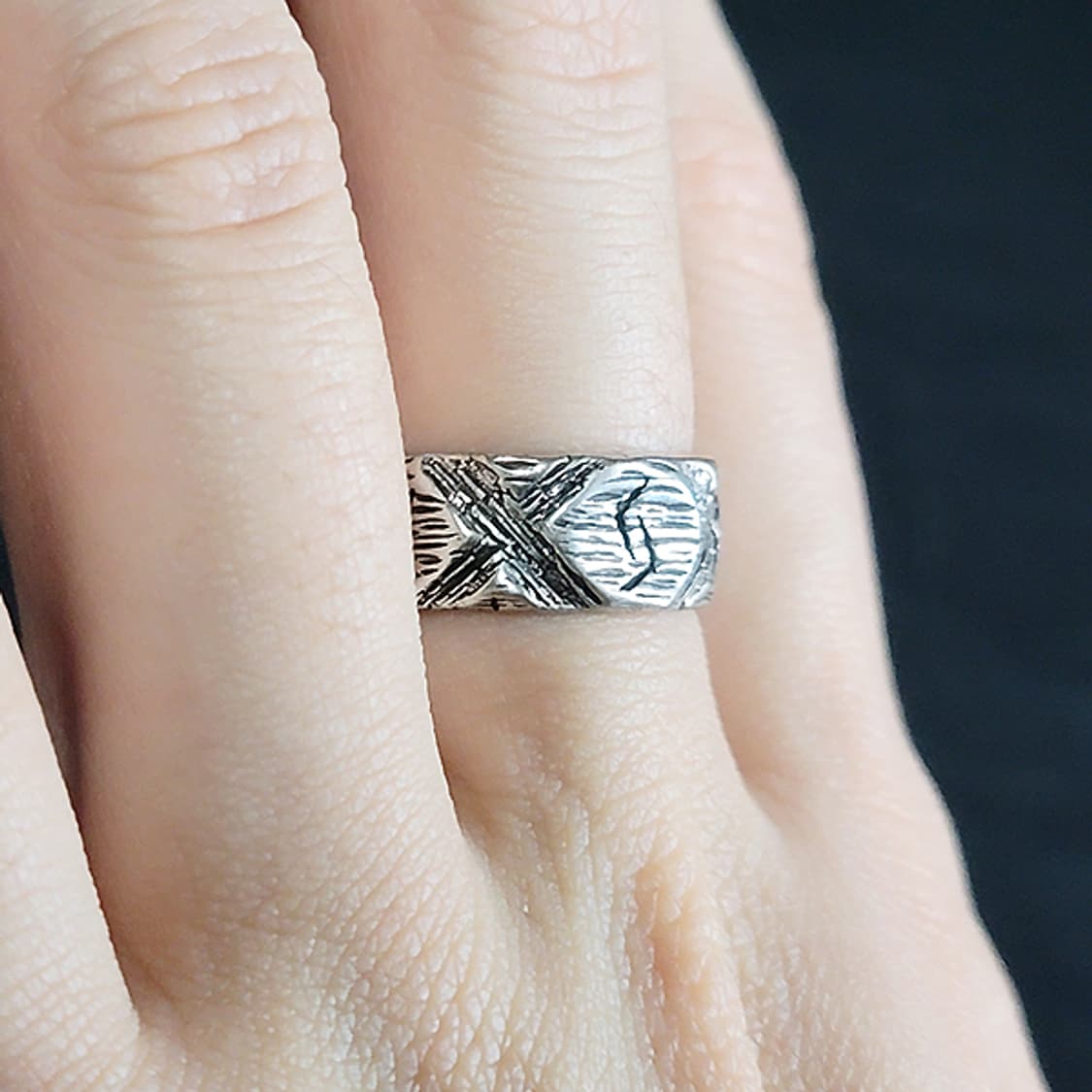 Skarn 실버 남자 엔틱 빈티지 명품 북유럽 바이킹 반지 상품이미지6