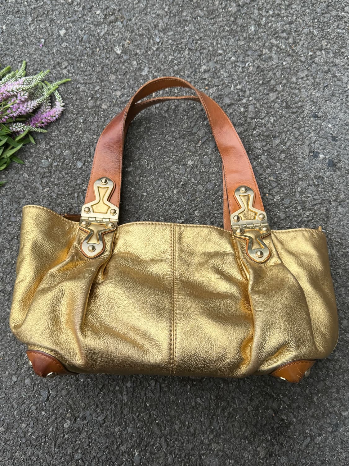 🌟희귀 michael kors gold shoulder 상품이미지3