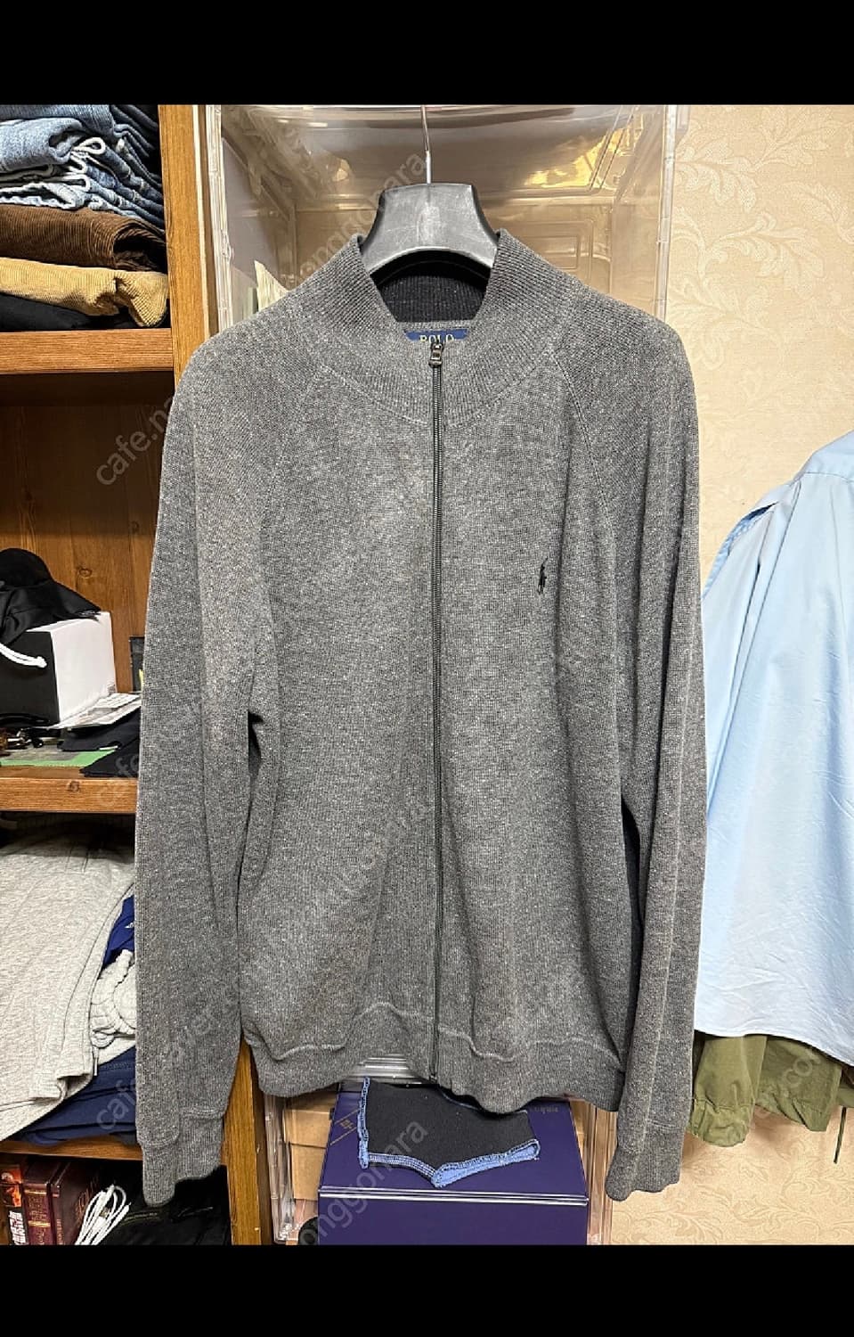 M 폴로 랄프로렌 니트집업 회색 상품이미지1