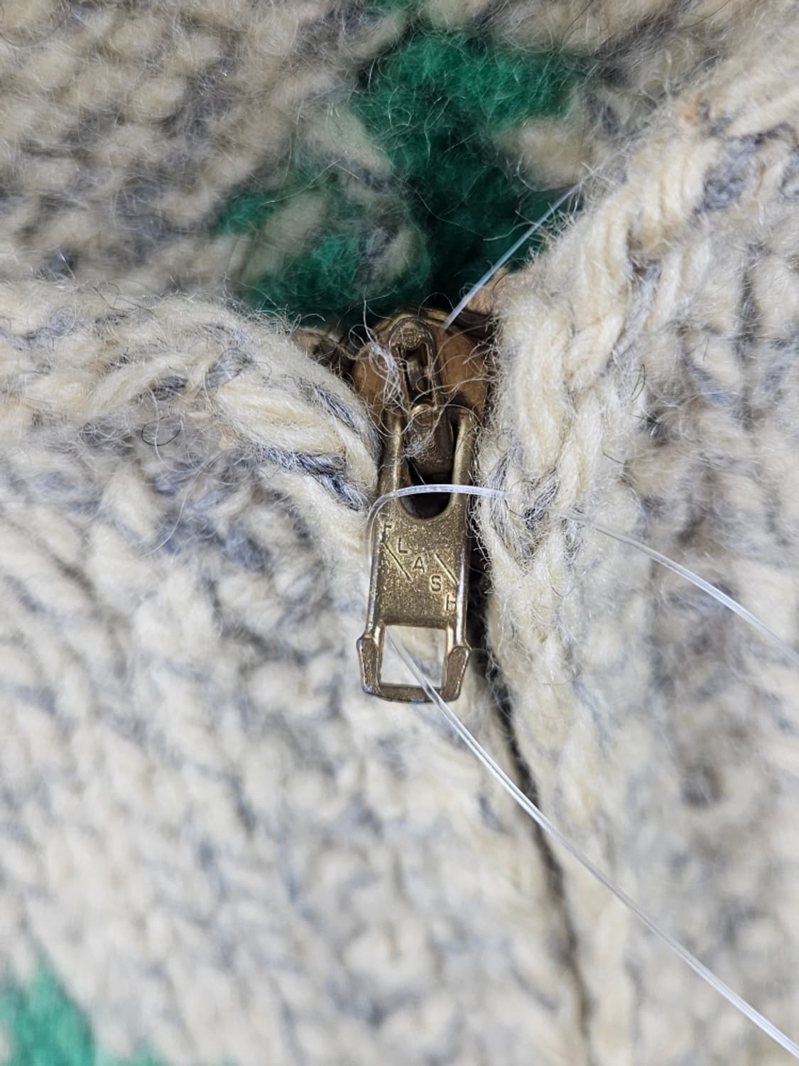 핸드메이드 패턴 헤비 니트 스웨터 가디건 ( 상세설명참조 )/ 10700 상품이미지7