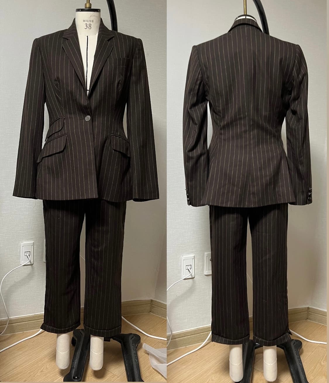 10 비비안 웨스트우드 골드 라벨 핀스트라이프 블레이저 팬츠 셋업 상품이미지1