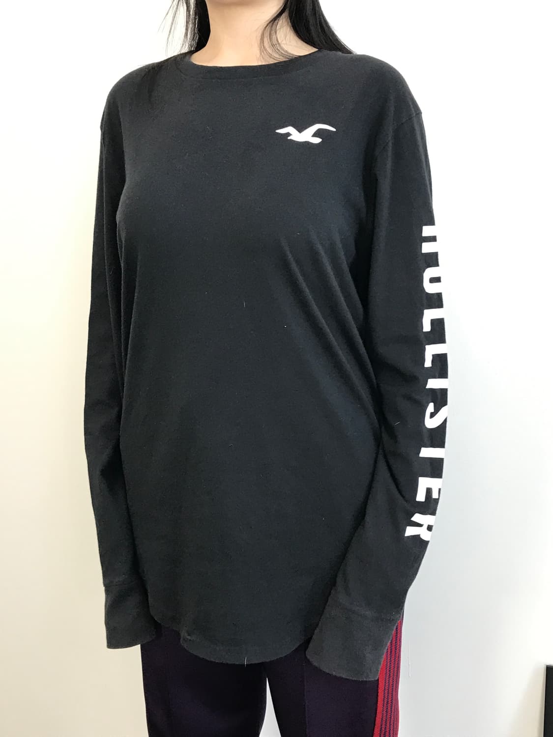 Hollister logo black Long Sleeve 상품이미지3