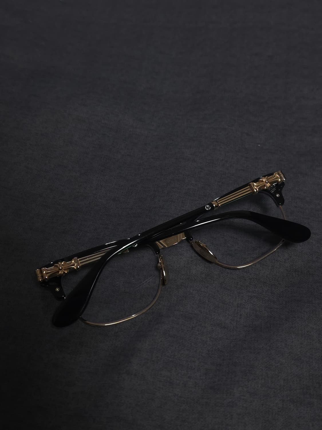 [OS] 크롬하츠 보넨노이슈어2 안경 골드 블랙 상품이미지4