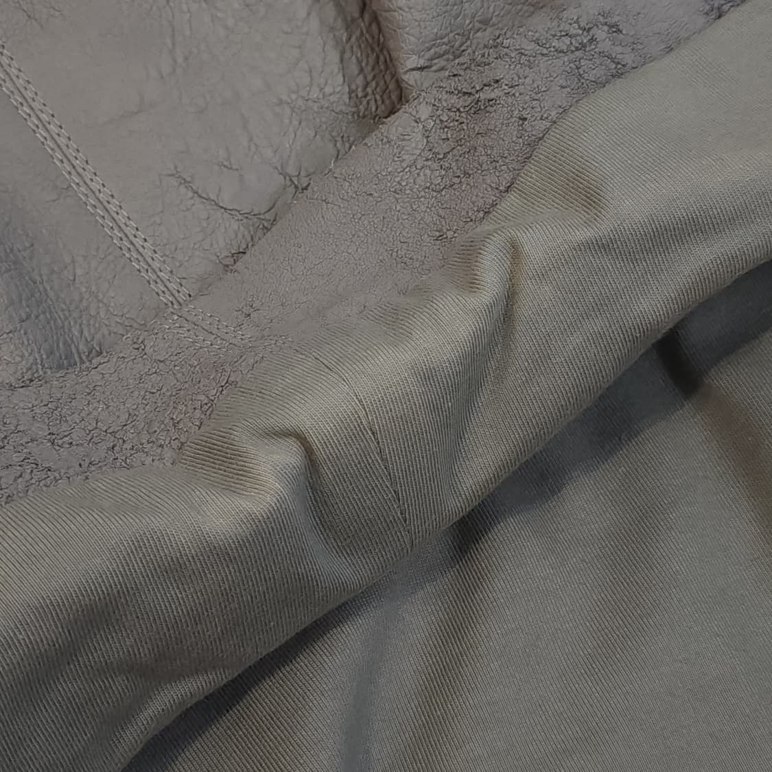 릭오웬스 10FW 아카이브 램스킨 하이넥 레더코트 그레이 42 상품이미지10