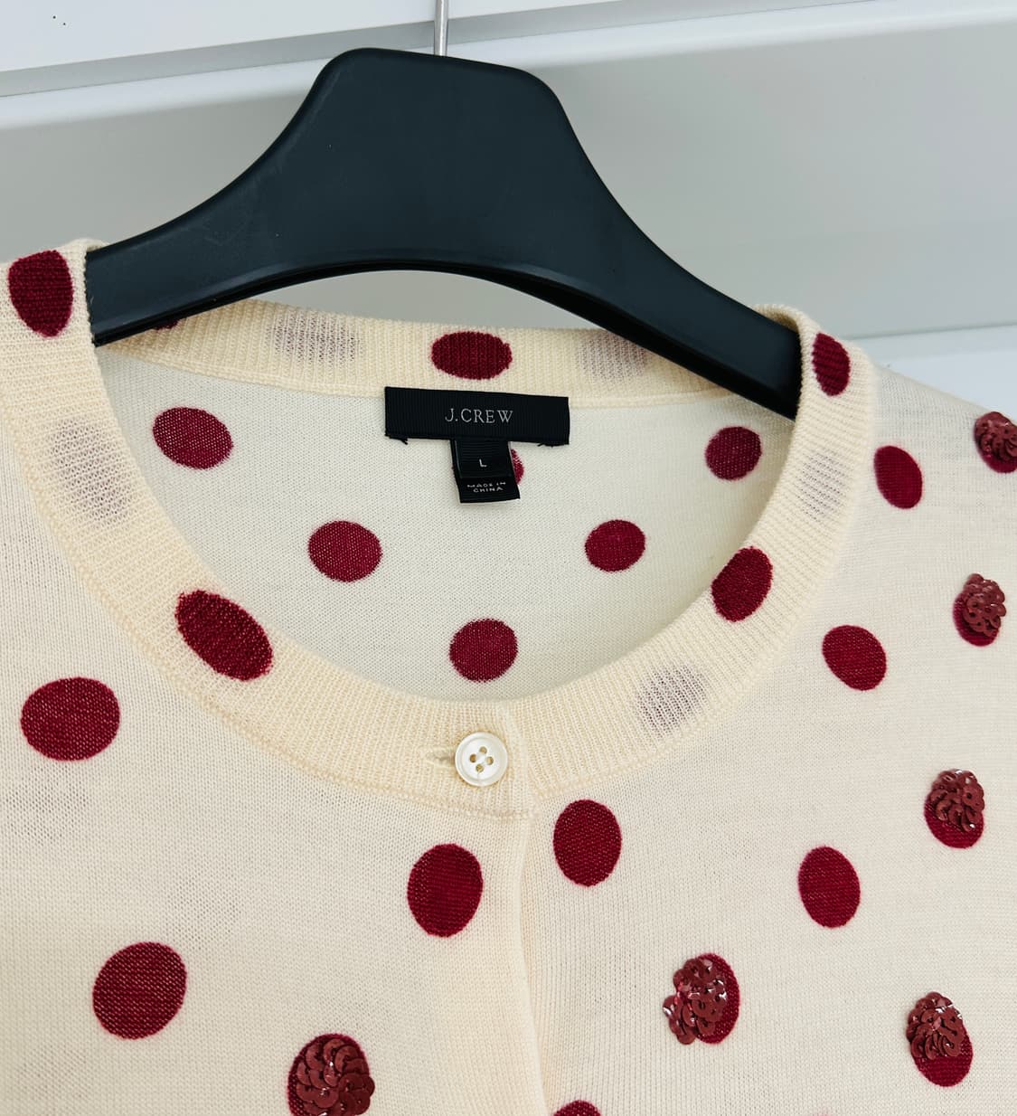 제이크루 여성 도트 스팽글 가디건 상품이미지4