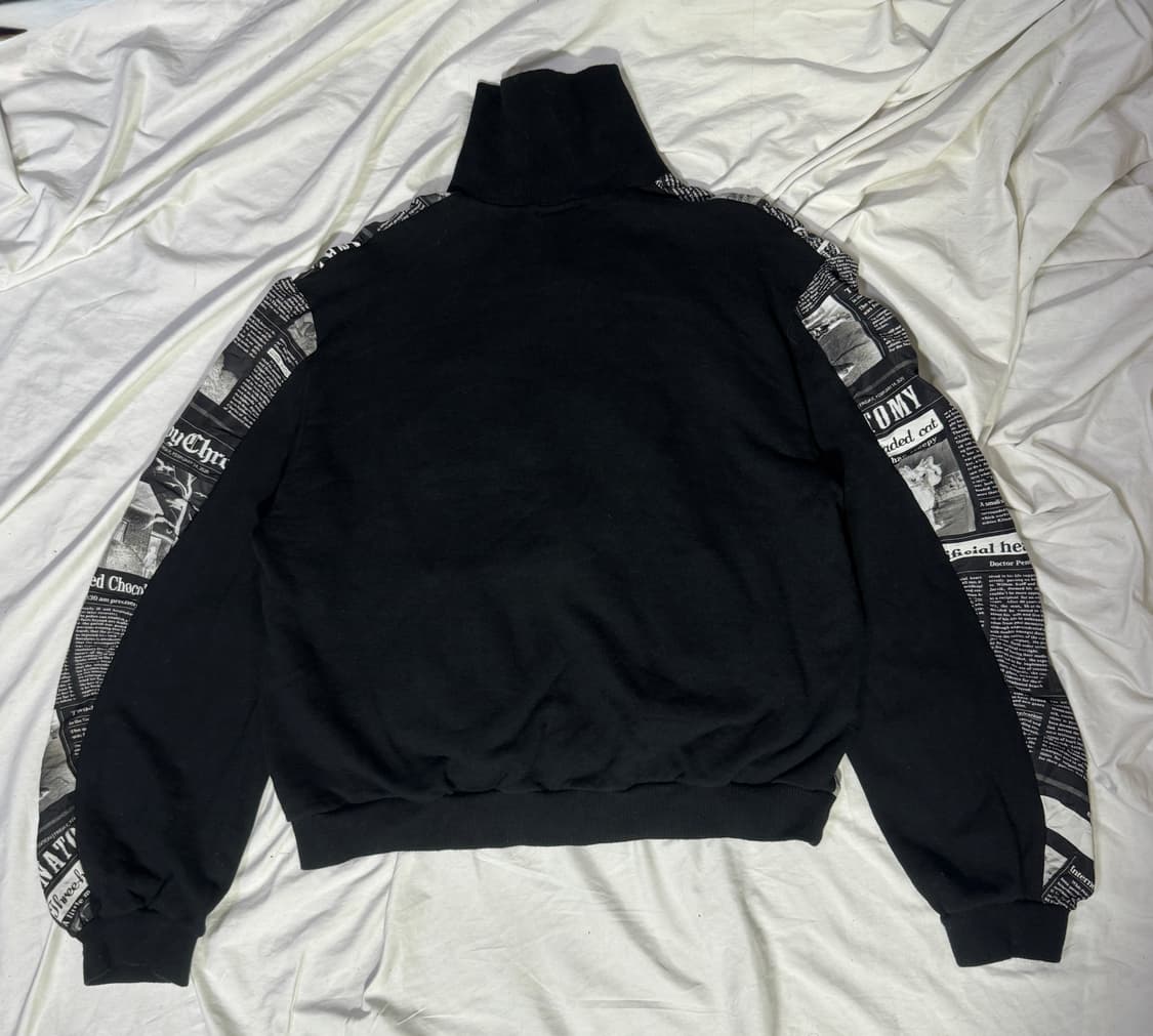 Milk boy 뉴스페이퍼 스웻 집업 자켓 y2k 펑크 존 갈리아노 상품이미지6