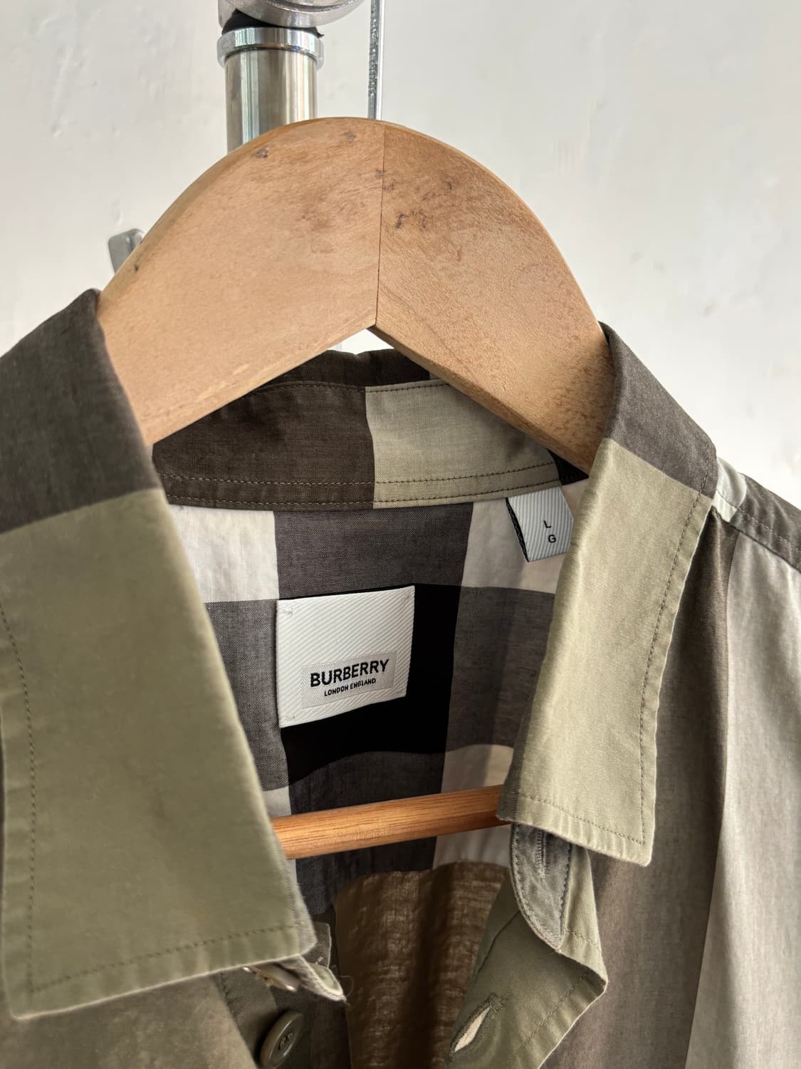 Burberry 버버리 그린 컬러 노바체크 셔츠  상품이미지3