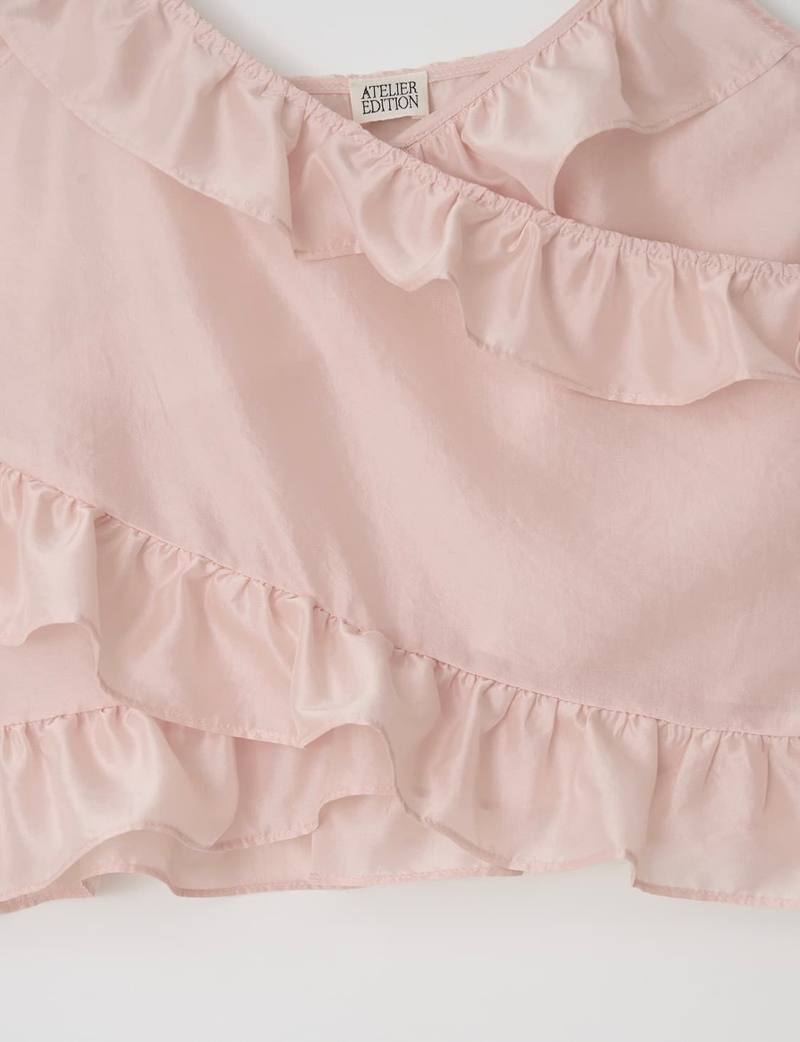 아뜰리에에디션 String Shirring Blouse (pink) 상품이미지4