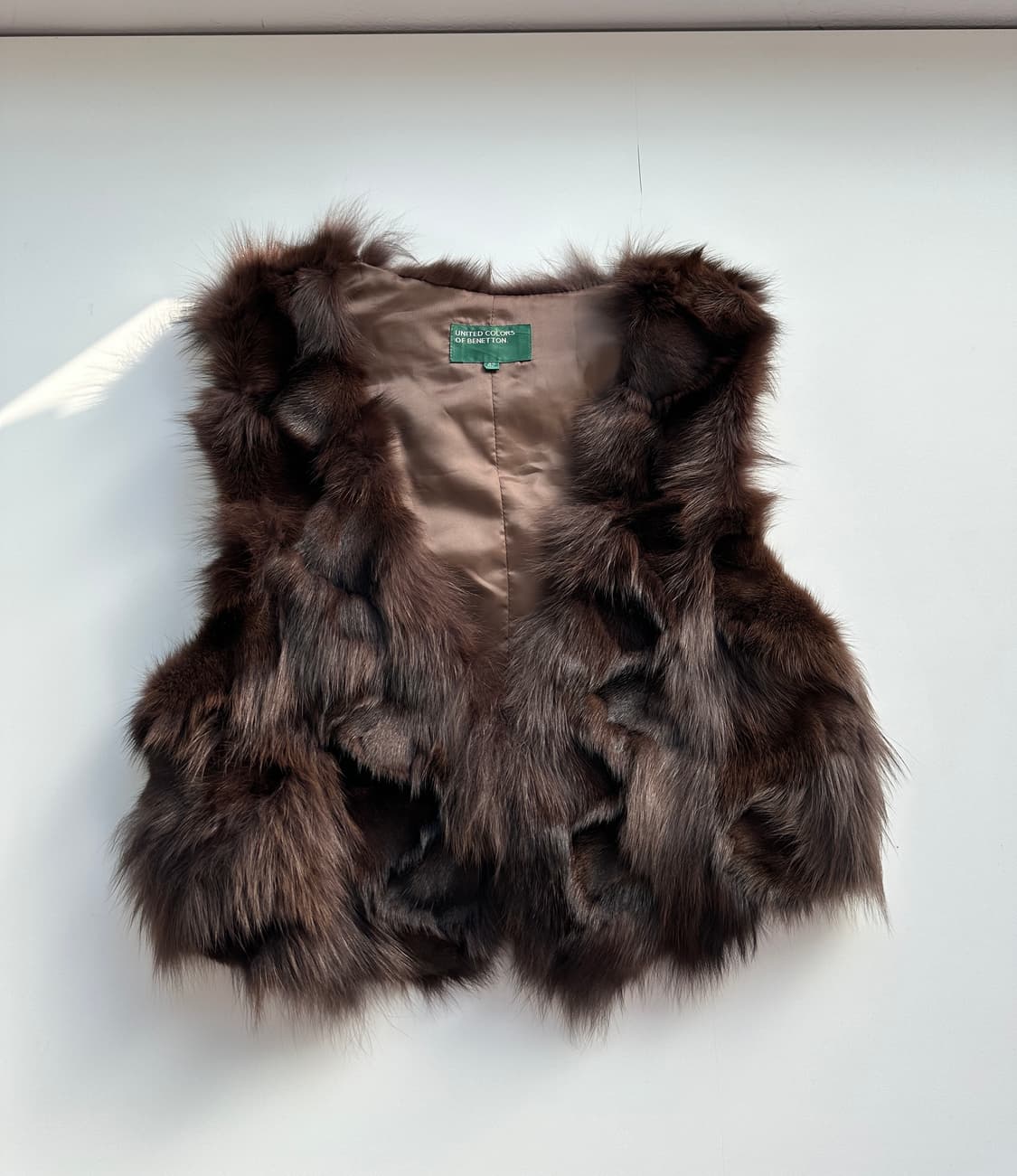 베네통 리얼 폭스100  퍼자켓  상품이미지2