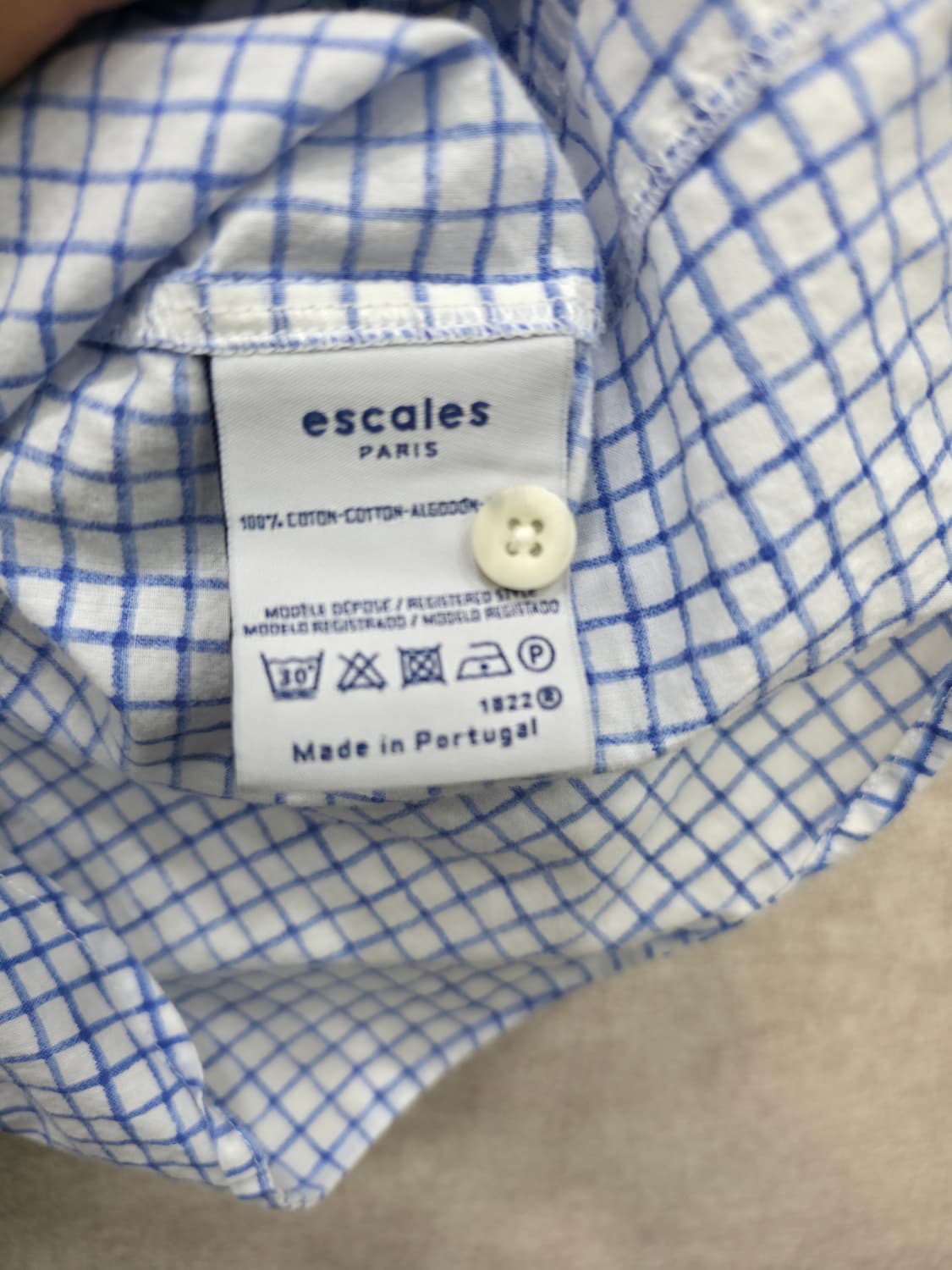 이스케일스파리 escales paris 체크 셔츠 상품이미지3