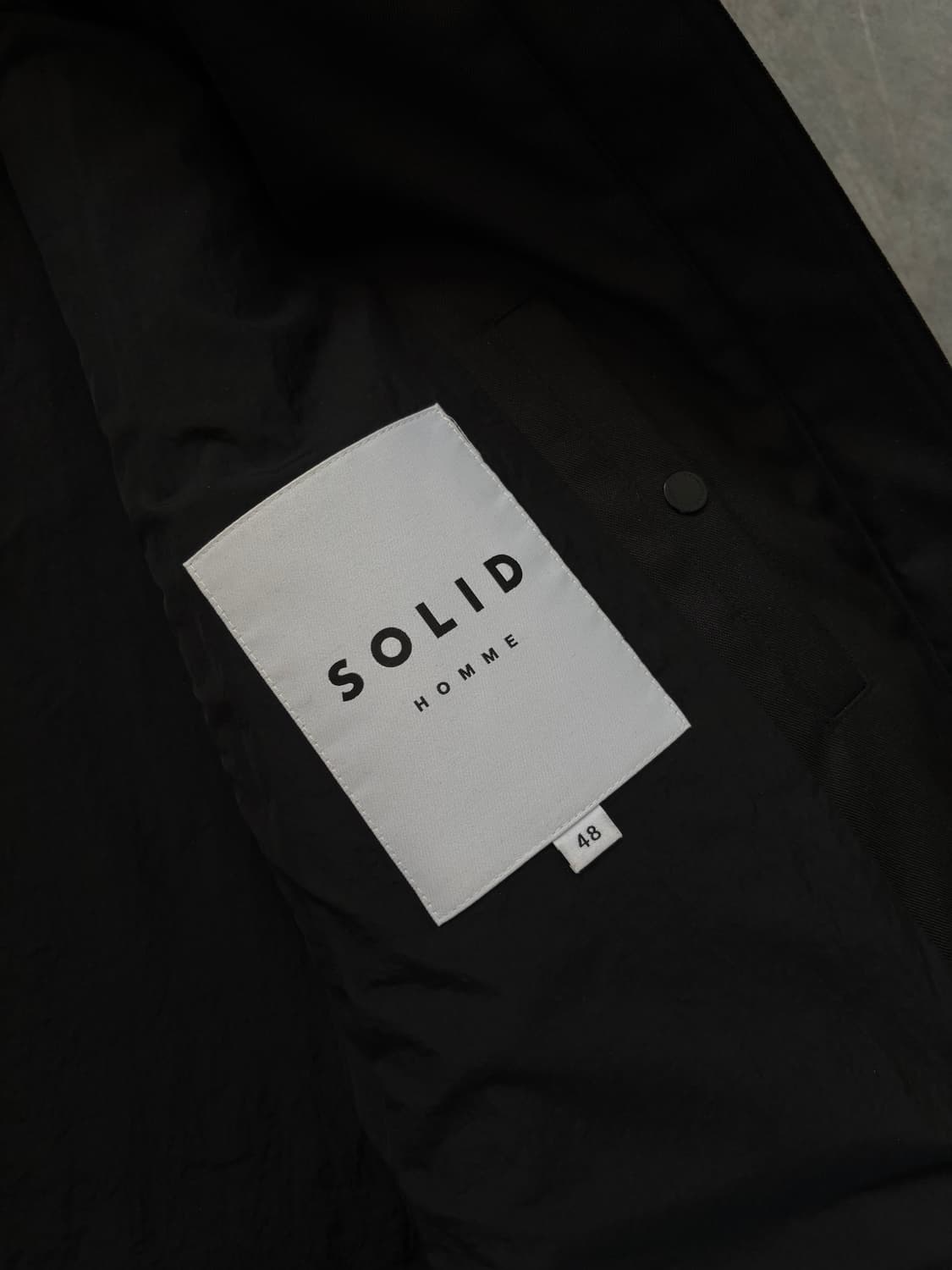Solid Homme 솔리드 옴므 22FW 블랙 플리스 퍼 자켓 상품이미지7