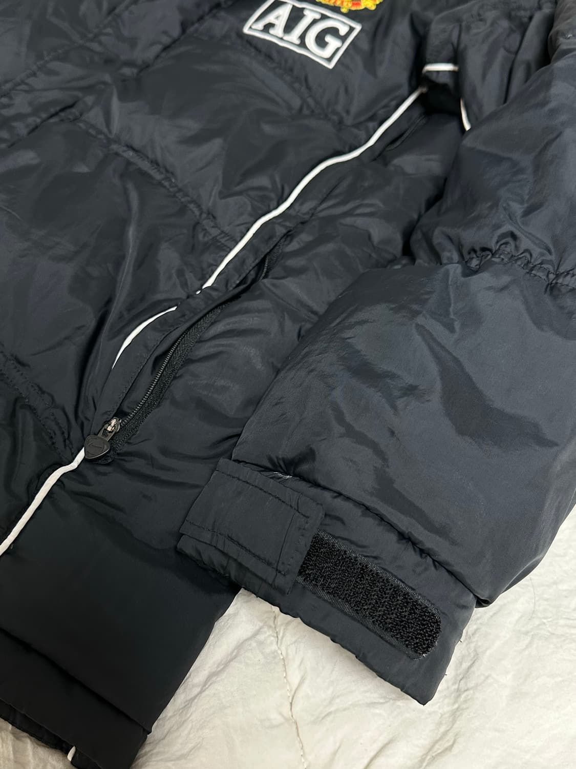 황유시절 AIG 나이키 맨유 패딩 미디움 축구 상품이미지7