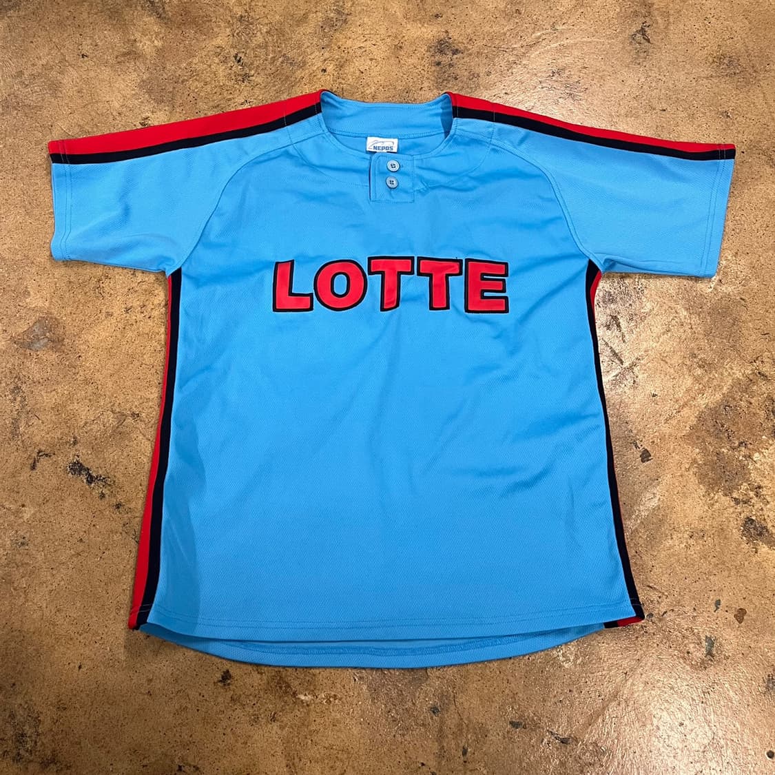 [95] 롯데 자이언츠 야구 유니폼 반팔 하늘 b10 상품이미지2
