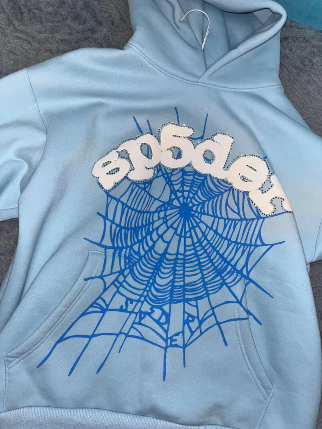 Sp5der 하늘색 후디 상품이미지1