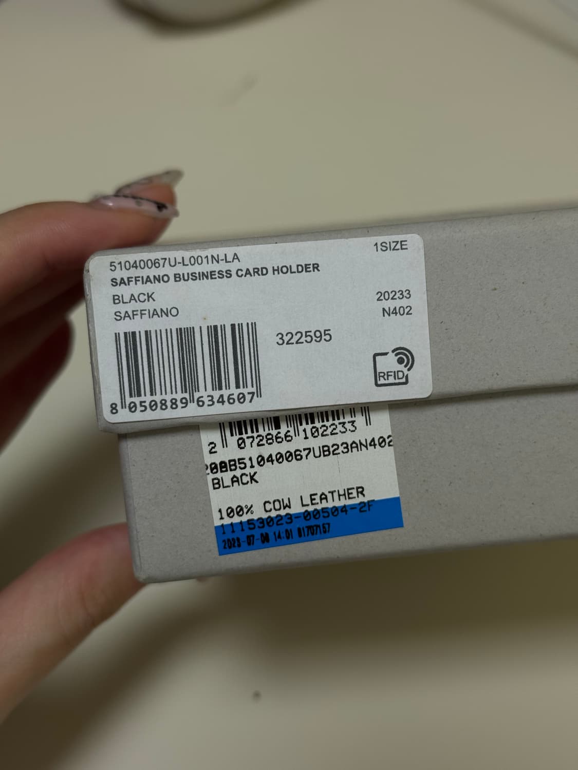 비비안웨스트우드 사피아노 비즈니스 카드홀더 블랙 상품이미지3