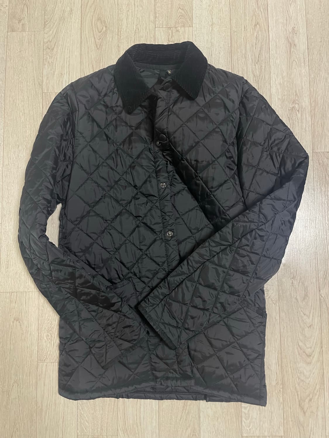 바버 퀄티드 자켓 블랙 S 상품이미지1