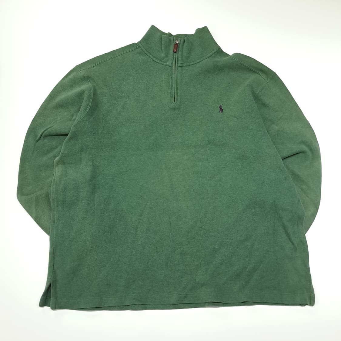 CN856 2XL 폴로 랄프로렌 옐로우그린 하프집업 긴팔 니트 스웨터 상품이미지1