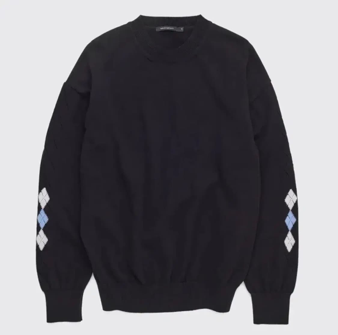 해칭룸 아가일 니트 v2 블랙 3사이즈 상품이미지1