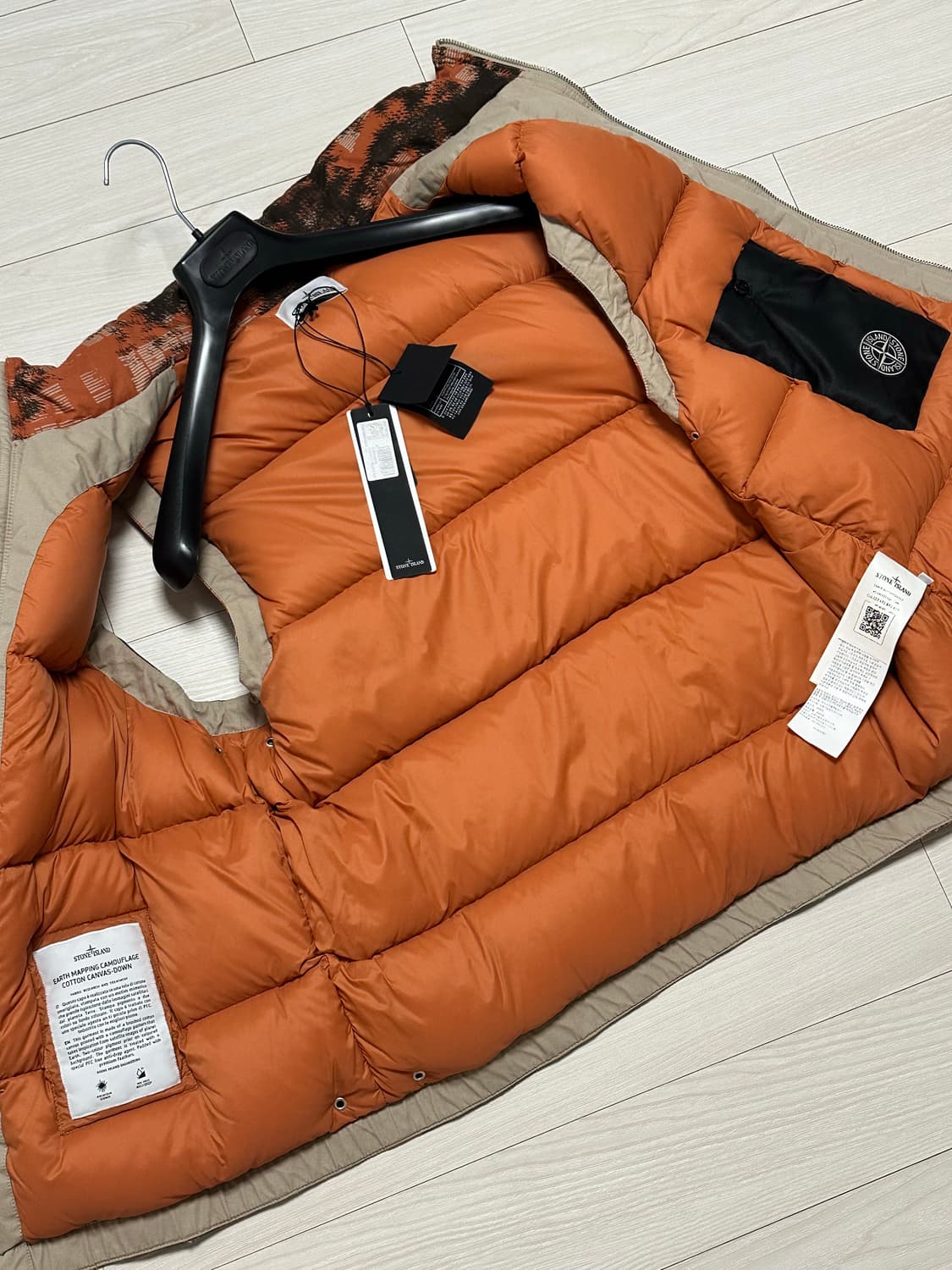 스톤아일랜드 어스 카모플라쥬 패딩 XXL(105-110) 새상품 상품이미지5