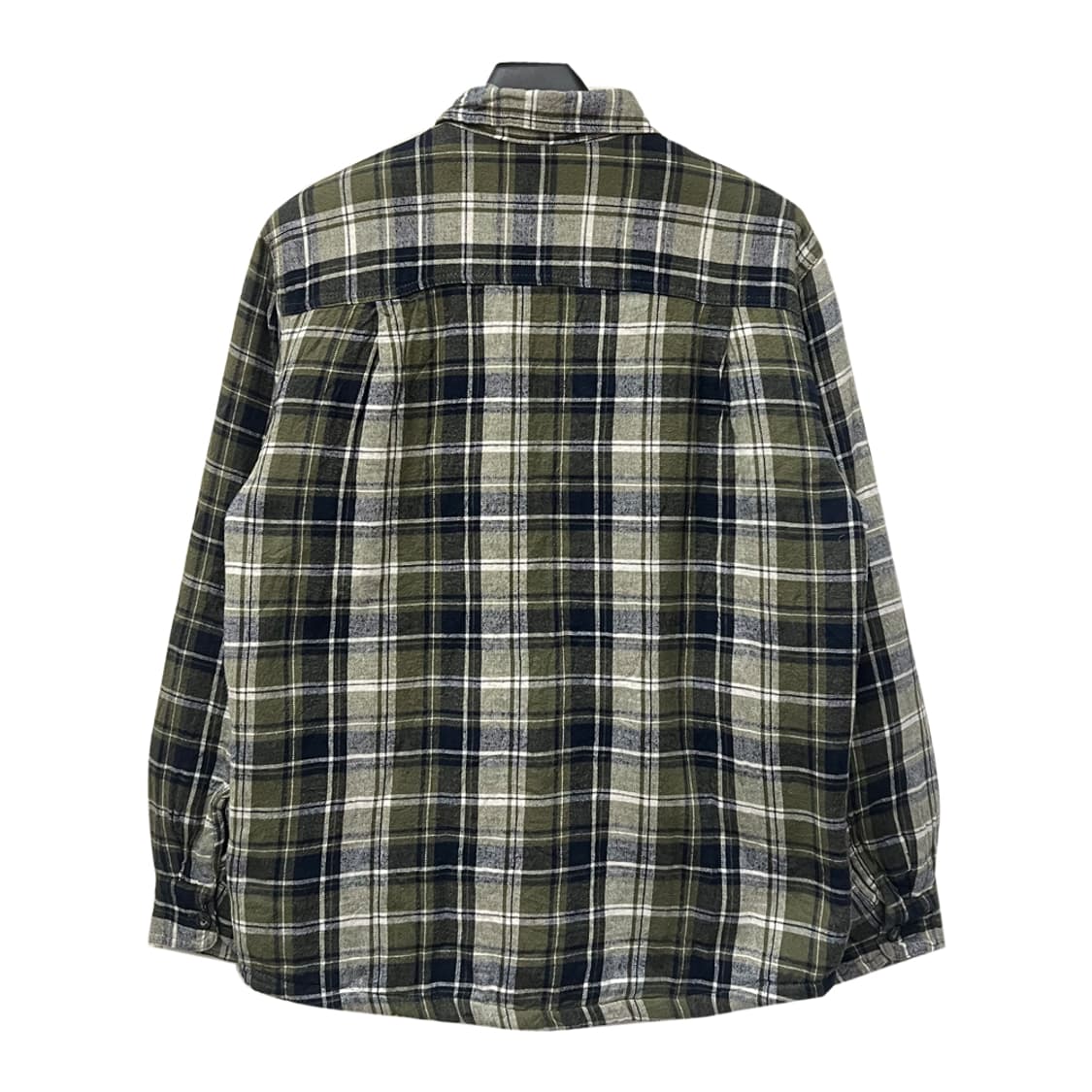 랭글러 카키 체크 웨스턴 플리스 셔츠 자켓 M 상품이미지2