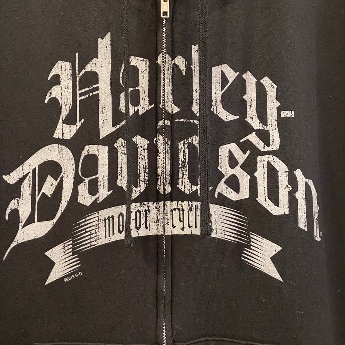 90s USA 할리데이비슨 빅로고 알라스카 후드집업  상품이미지6