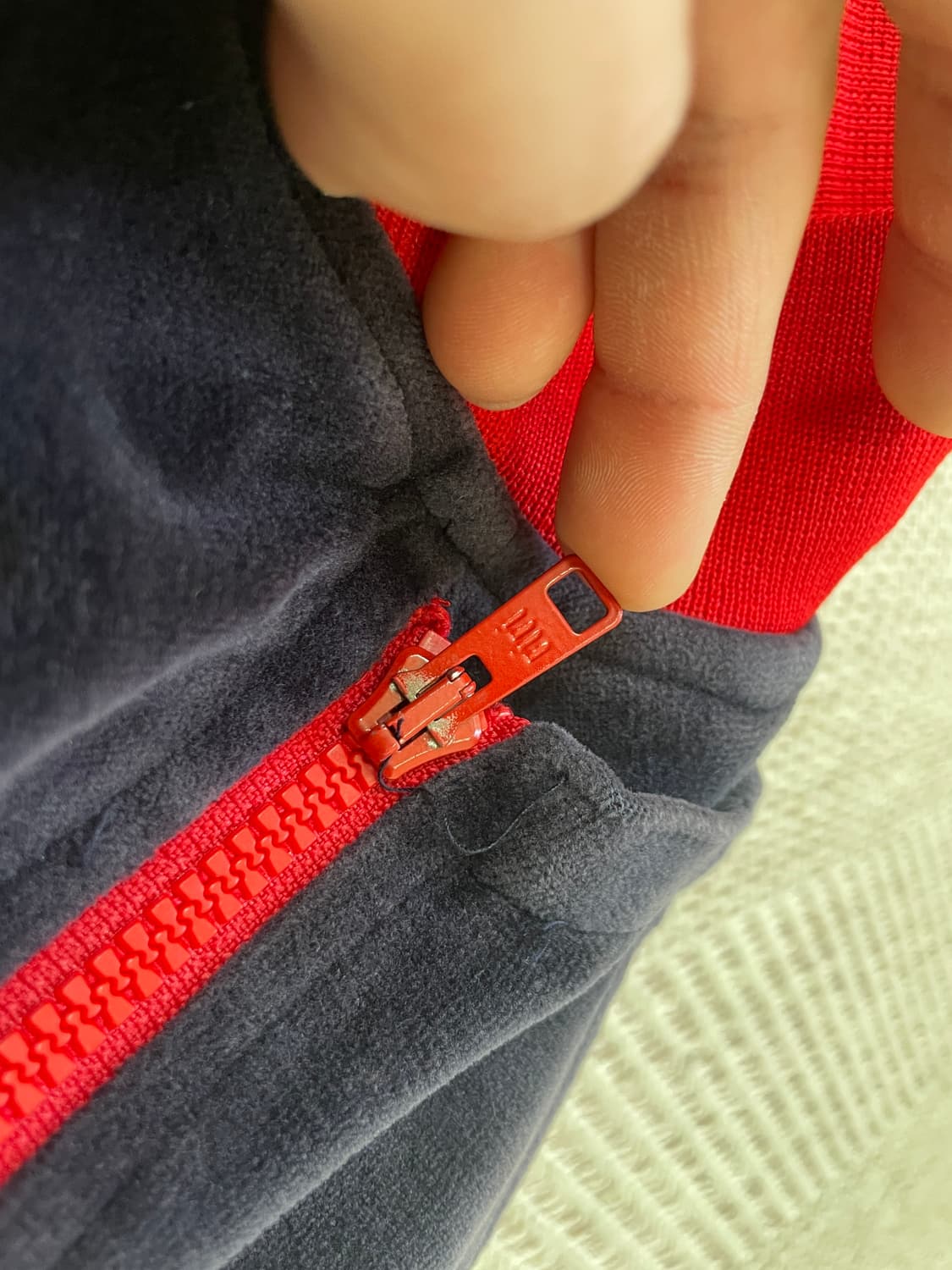 80s Fila 이태리 riri지퍼 2way 벨벳 트랙 자켓 J03988 상품이미지3