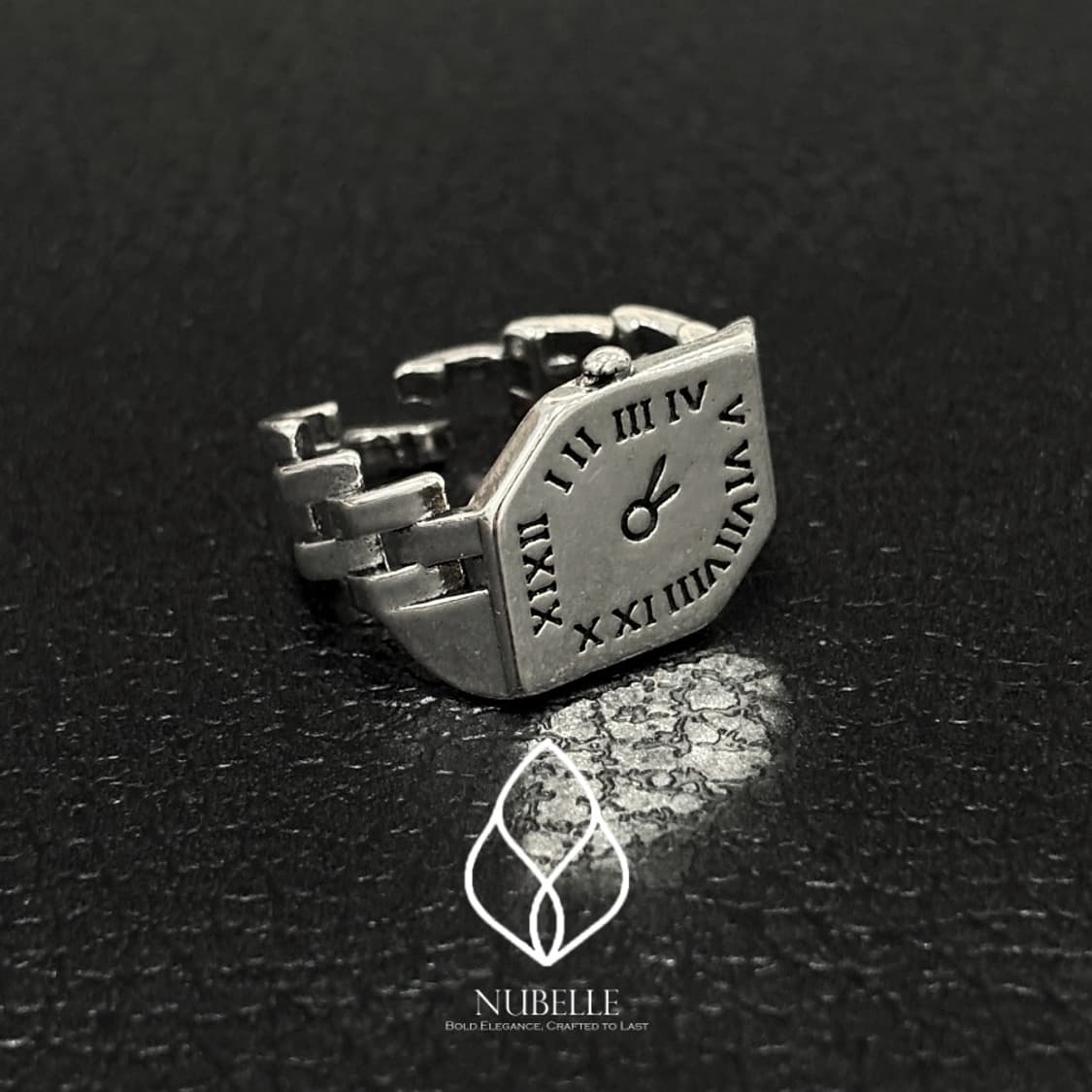 🌗 Fake watch ring / 페이크 워치 925실버 반지 상품이미지1