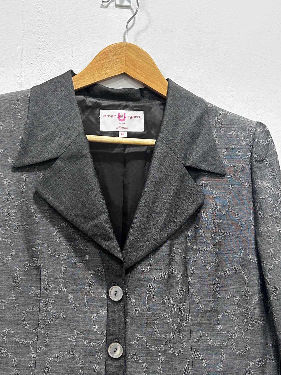 [77] 엠마뉴엘웅가로 플라워 자수 자켓 여성 77사이즈 (48) 상품이미지4